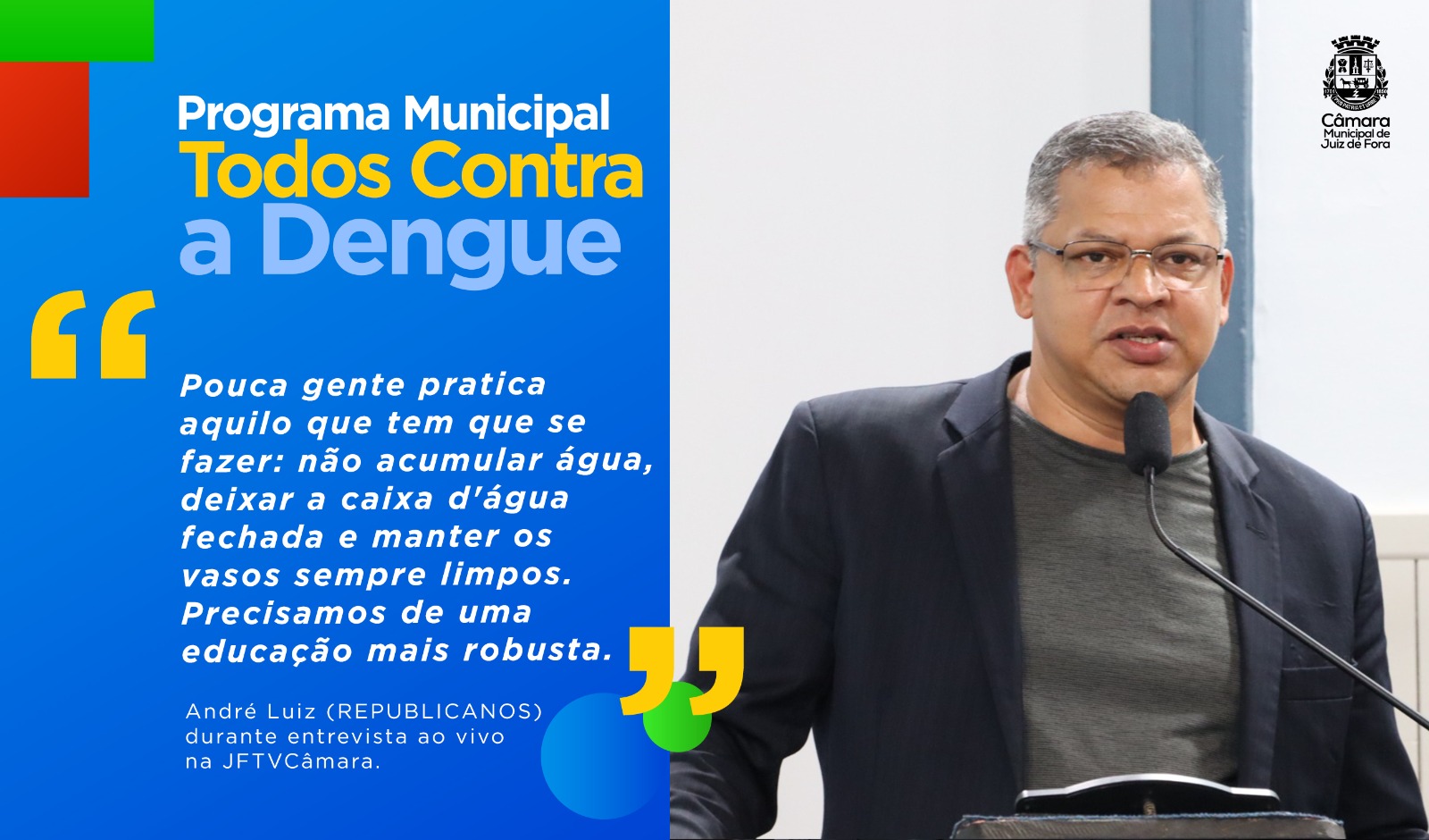 Ao Vivo - André Luiz fala sobre Programa Municipal Todos Contra a Dengue (18/03/2024 00:00:00)