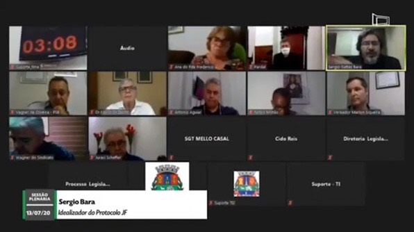 Vereadores e coordenador do Protocolo JF dialogam sobre mapeamento de informações no enfrentamento da COVID-19 (14/07/2020 00:00:00)