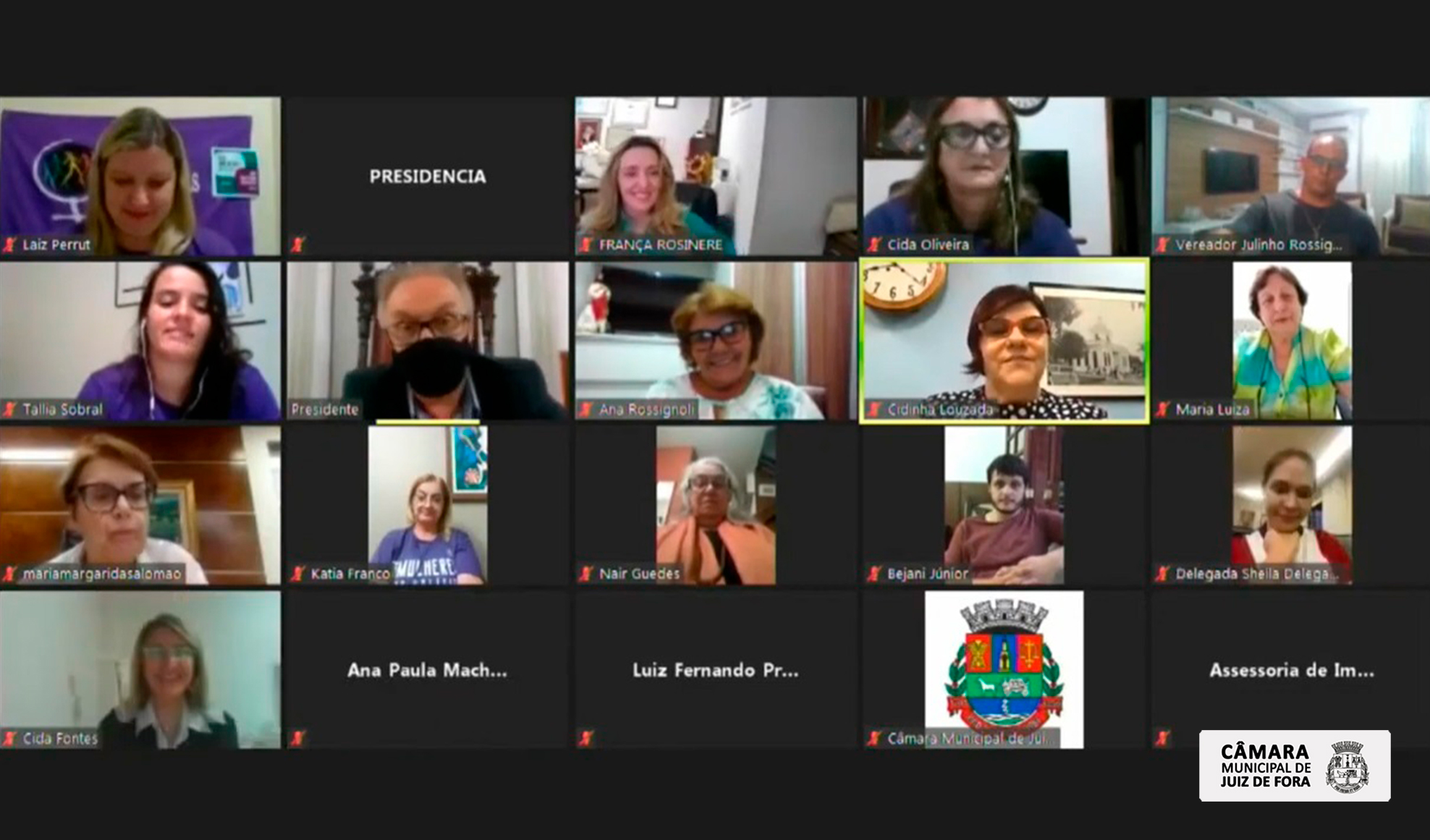 Março Mês da Mulher - Solenidade virtual reúne mulheres eleitas em eleições municipais no Dia Internacional da Mulher (09/03/2021 00:00:00)