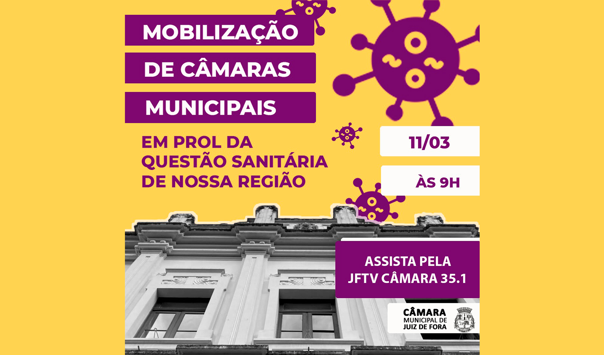 Câmara promoverá encontro online dos poderes legislativos da Zona da Mata e Vertentes para ação conjunta contra a COVID-19 (10/03/2021 00:00:00)