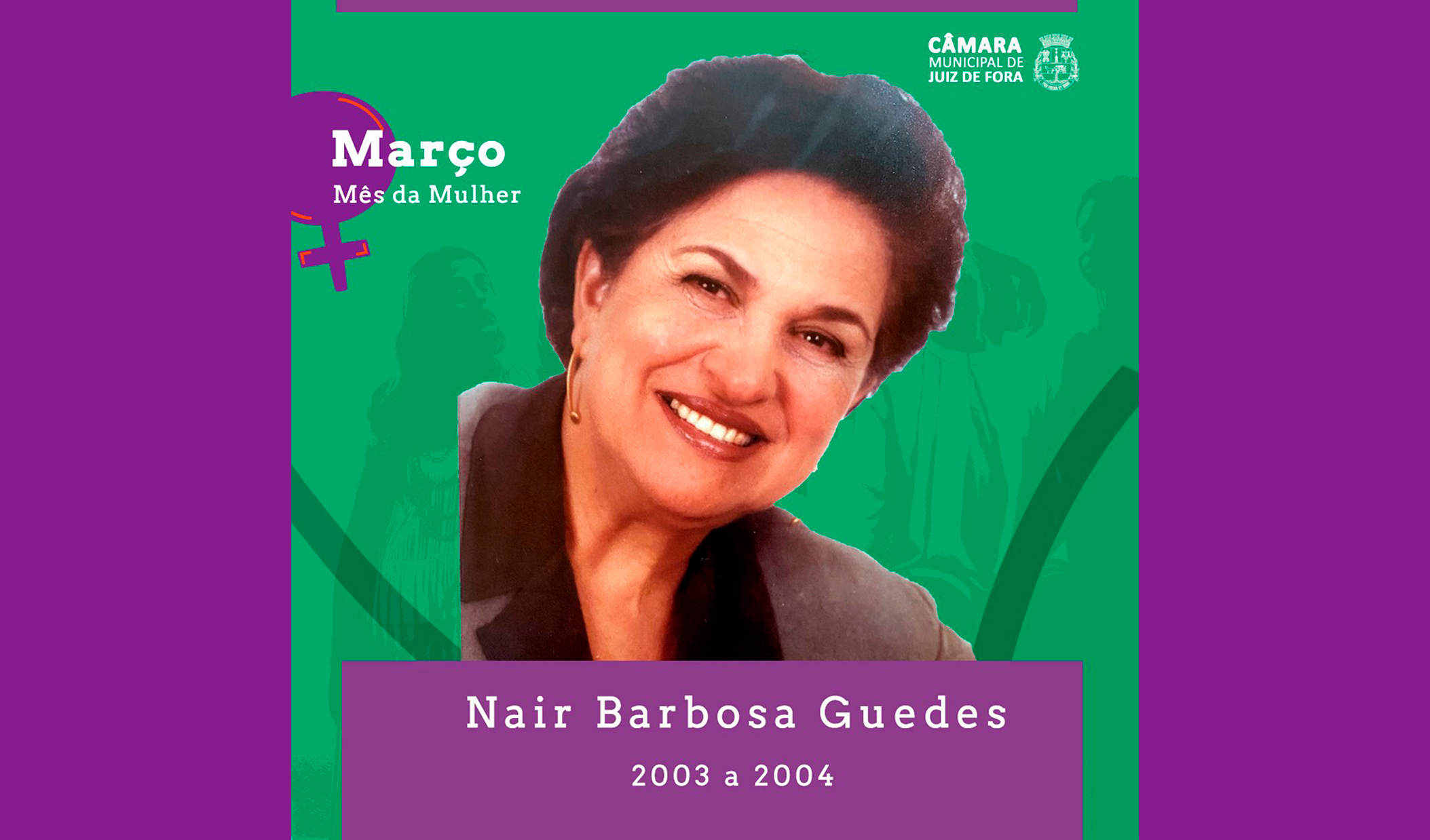 Março Mês da Mulher - Câmara recorda Nair Guedes, que teve importante papel na luta pelos direitos das mulheres (17/03/2021 00:00:00)