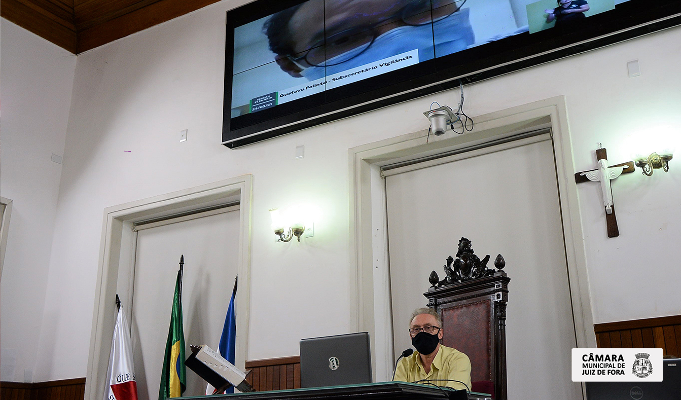 Câmara recebe o subsecretário de Vigilância em Saúde sobre o processo de vacinação em Juiz de Fora (25/03/2021 00:00:00)