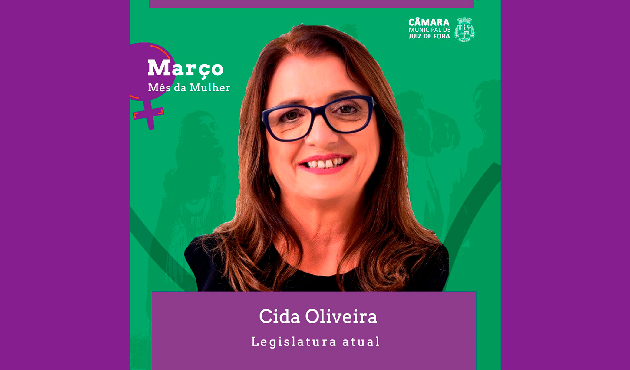Março Mês da Mulher - Câmara apresenta Cida Oliveira, eleita com a maior votação nas Eleições Municipais de 2020 (25/03/2021 00:00:00)