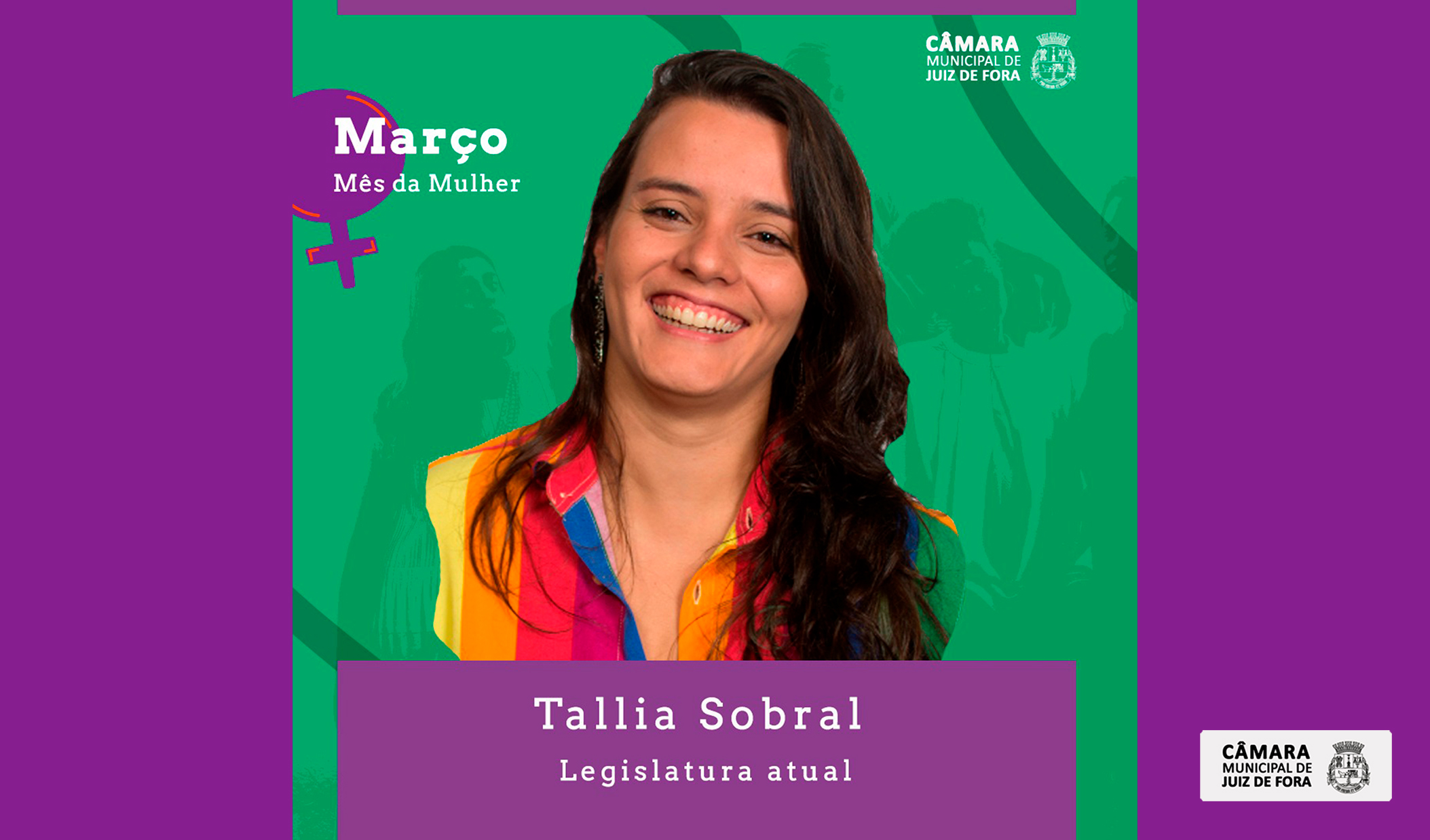 Março Mês da Mulher - Câmara apresenta Tallia Sobral, primeira representante do PSOL na Casa (30/03/2021 00:00:00)
