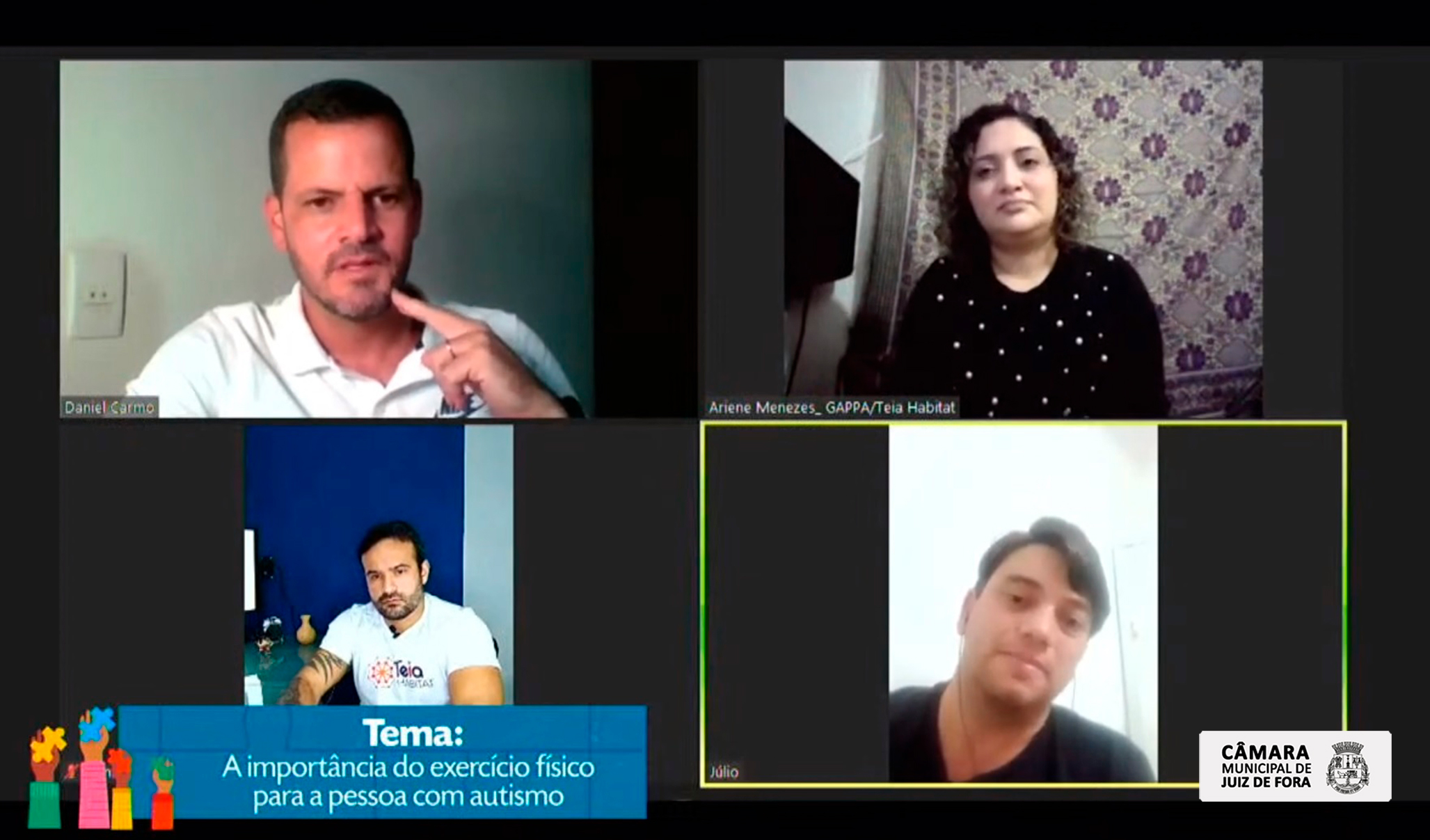 Semana de Conscientização do Autismo 2021 - Palestra coloca em pauta a importância do exercício físico e o mercado de trabalho para autistas (09/04/2021 00:00:00)