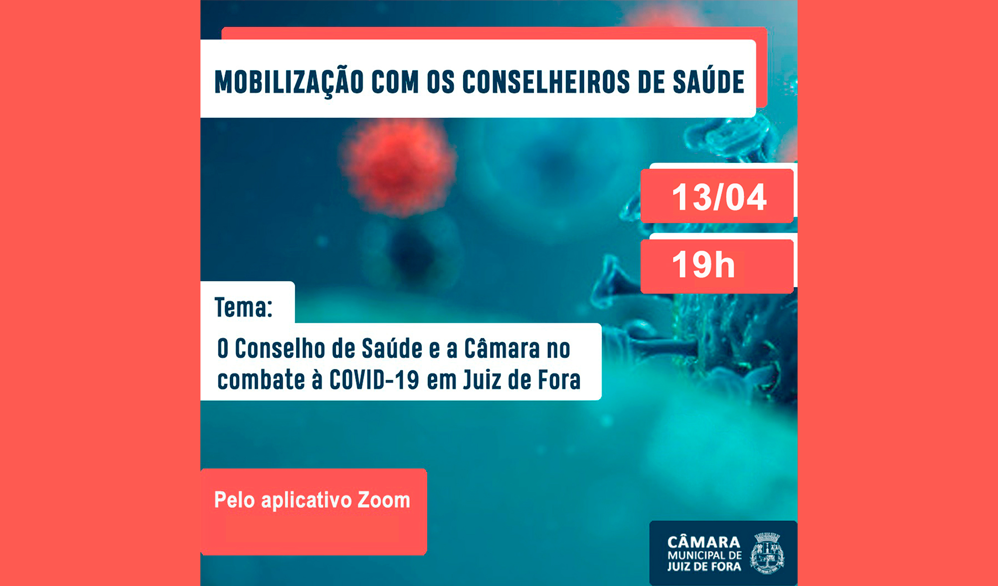 Câmara realizará reunião com conselheiros municipais de saúde para enfrentamento comunitário à COVID-19 em Juiz de Fora (10/04/2021 00:00:00)