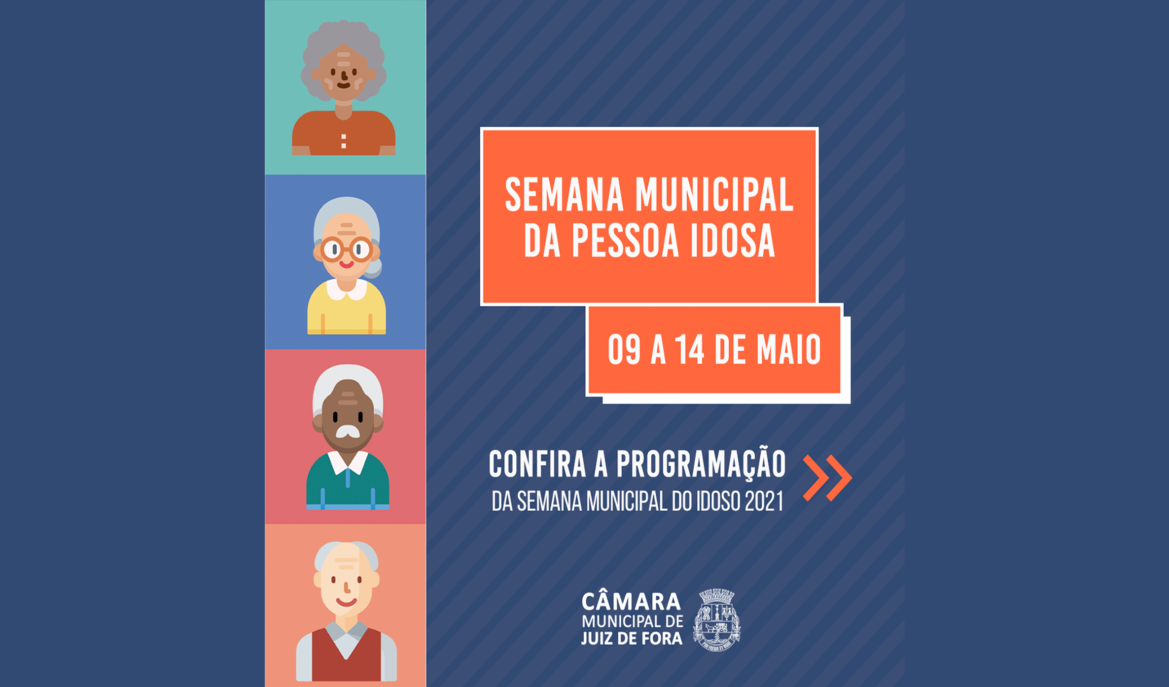 Semana Municipal da Pessoa Idosa 2021 - Câmara divulga programação de eventos virtuais da próxima semana (03/05/2021 00:00:00)