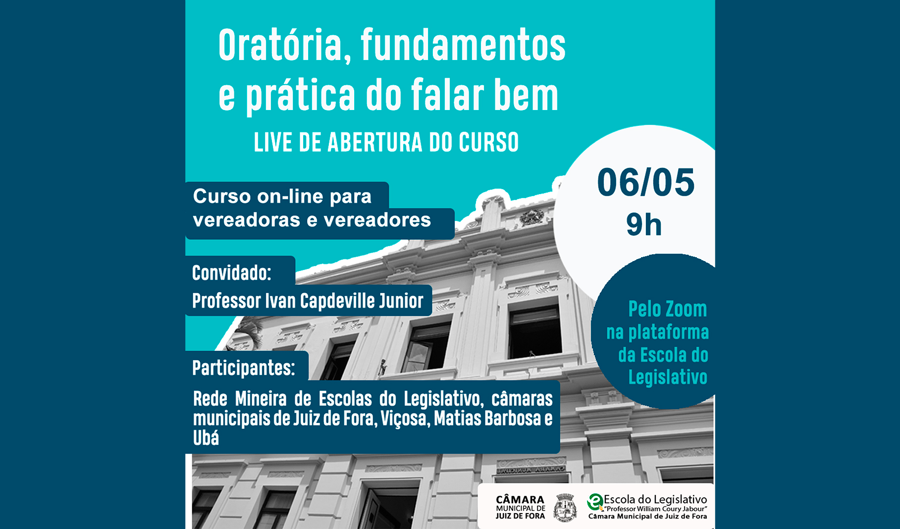 Escola do Legislativo da Câmara oferecerá curso on-line de oratória para vereadores da região (05/05/2021 00:00:00)