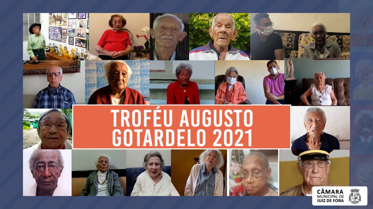 Semana Municipal da Pessoa Idosa - Câmara homenageia centenários de Juiz de Fora com Troféu Augusto Gotardelo (11/05/2021 00:00:00)
