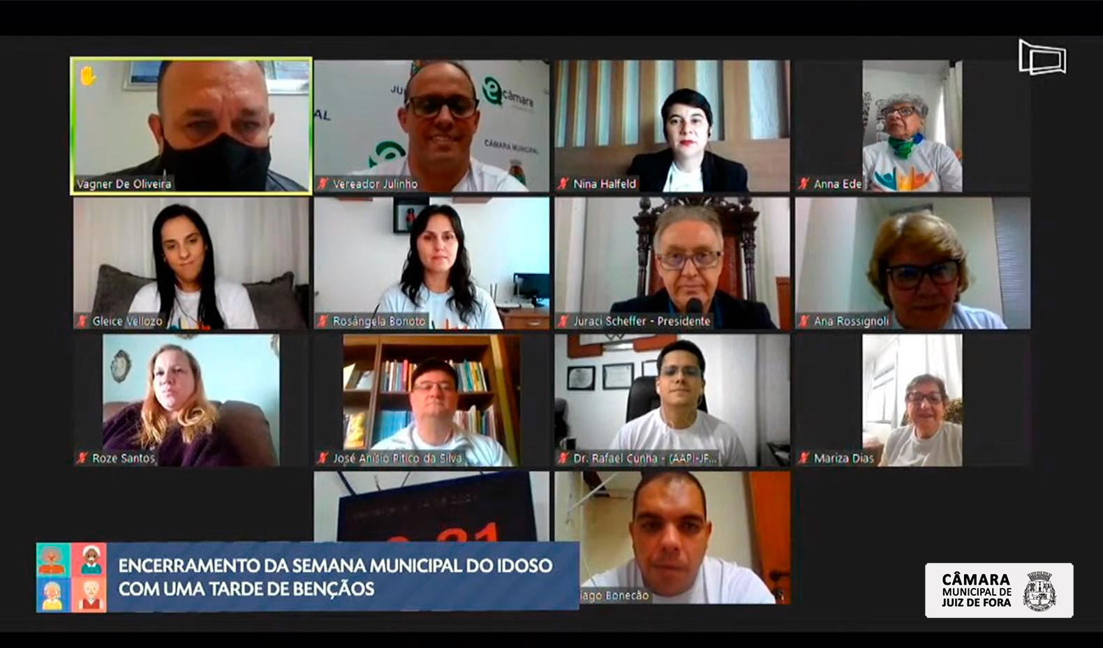 Semana Municipal da Pessoa Idosa 2021 - Celebração inter-religiosa marca o encerramento dos eventos (17/05/2021 00:00:00)