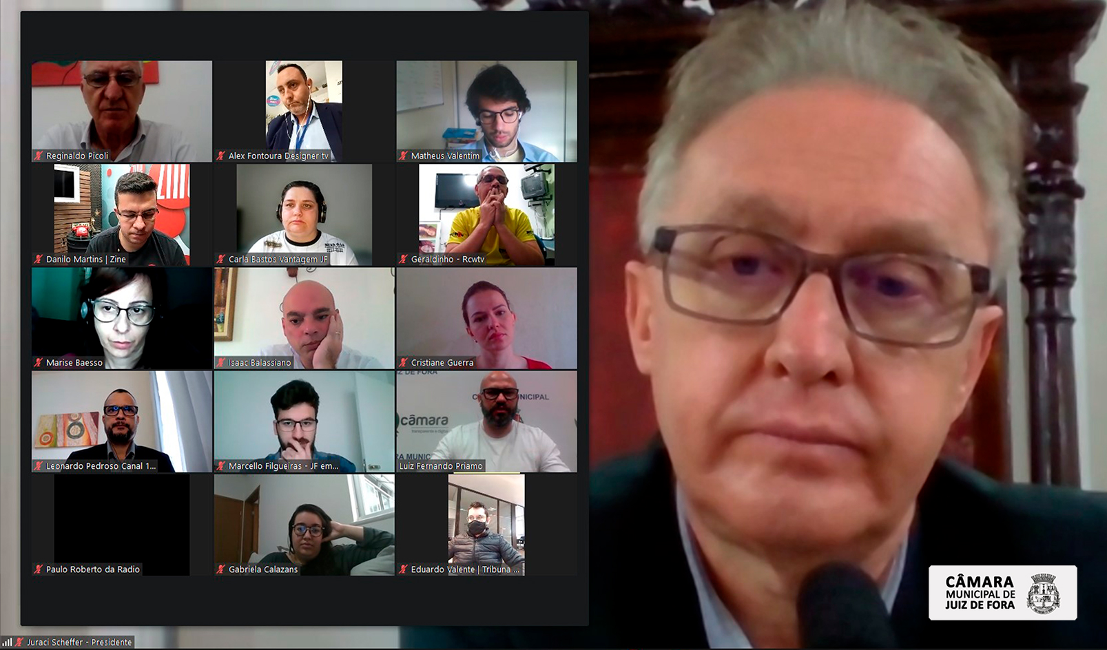 Câmara promove reunião com canais de mídia digital local para ampliar a transparência do trabalho do Legislativo (09/06/2021 00:00:00)