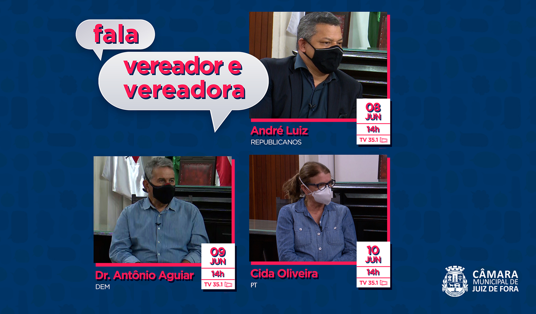 Fala, Vereador e Vereadora - Câmara lança primeiros episódios com Dr. Antônio Aguiar, André Luiz e Cida Oliveira (11/06/2021 00:00:00)
