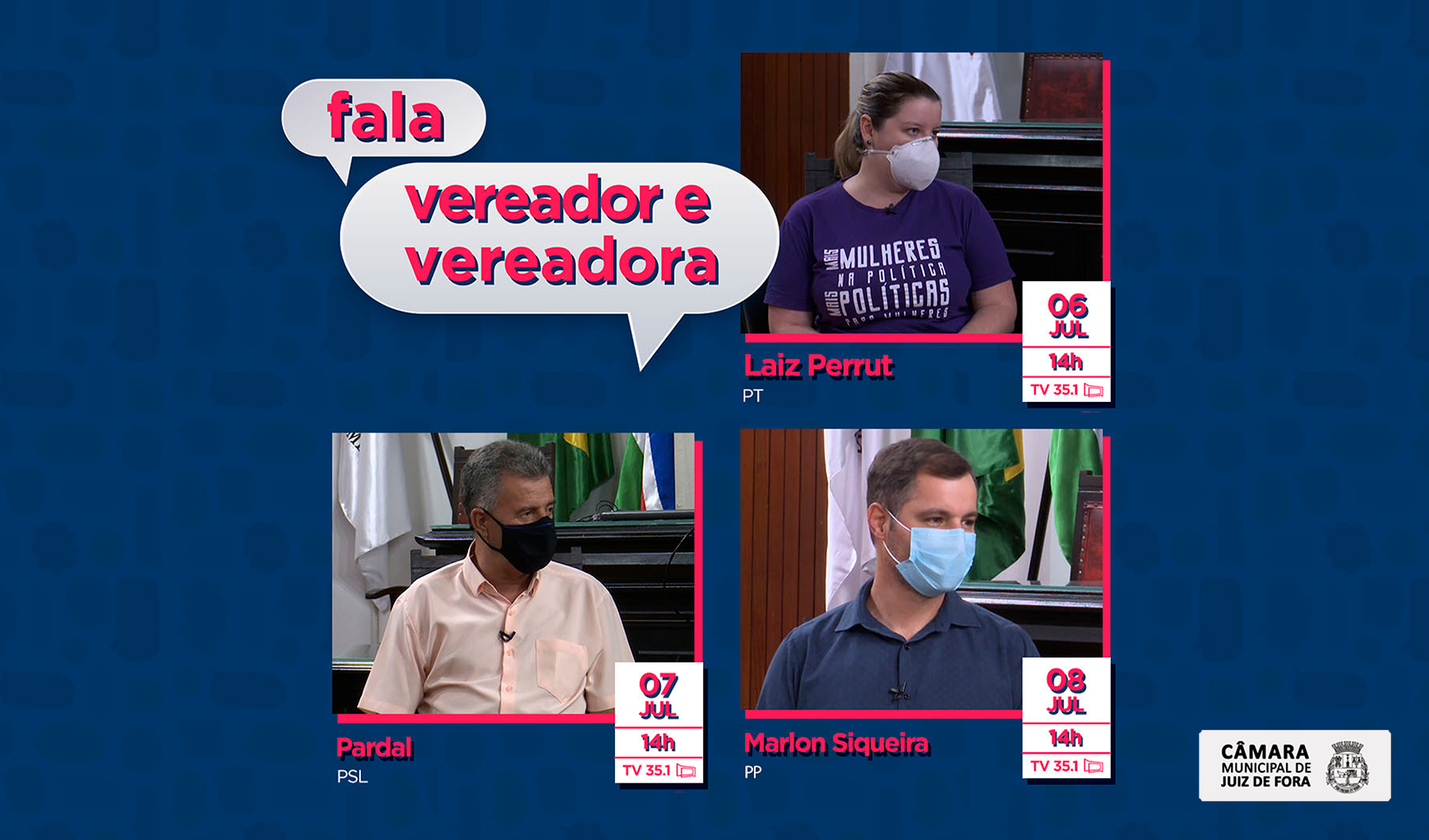 Fala, Vereador e Vereadora - Câmara lança novos programas com a vereadora Laiz Perrut e os vereadores Pardal e Marlon Siqueira (09/07/2021 00:00:00)