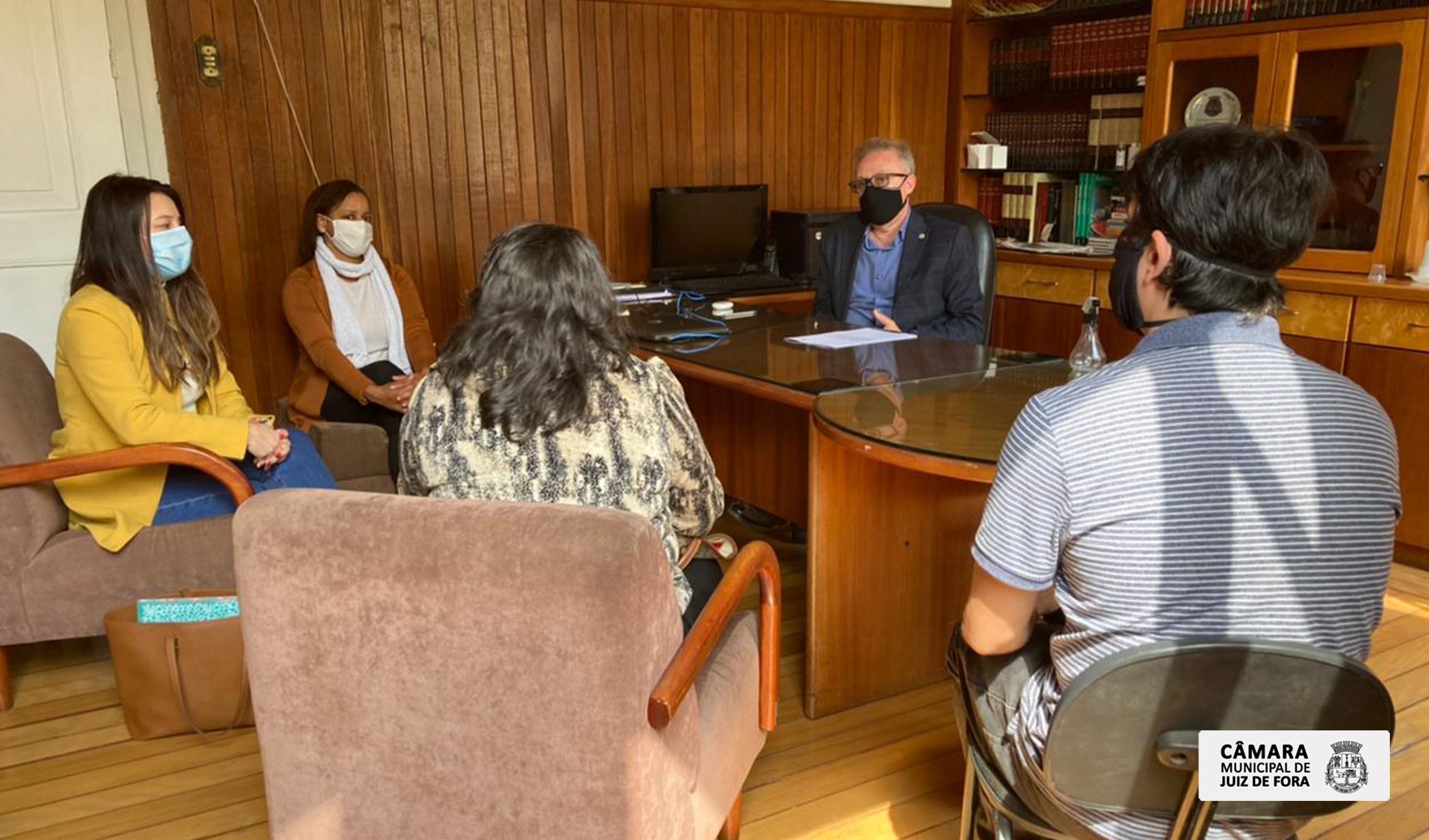 Presidente da Câmara recebeu a visita de conselheiros de assistência social  (04/08/2021 00:00:00)
