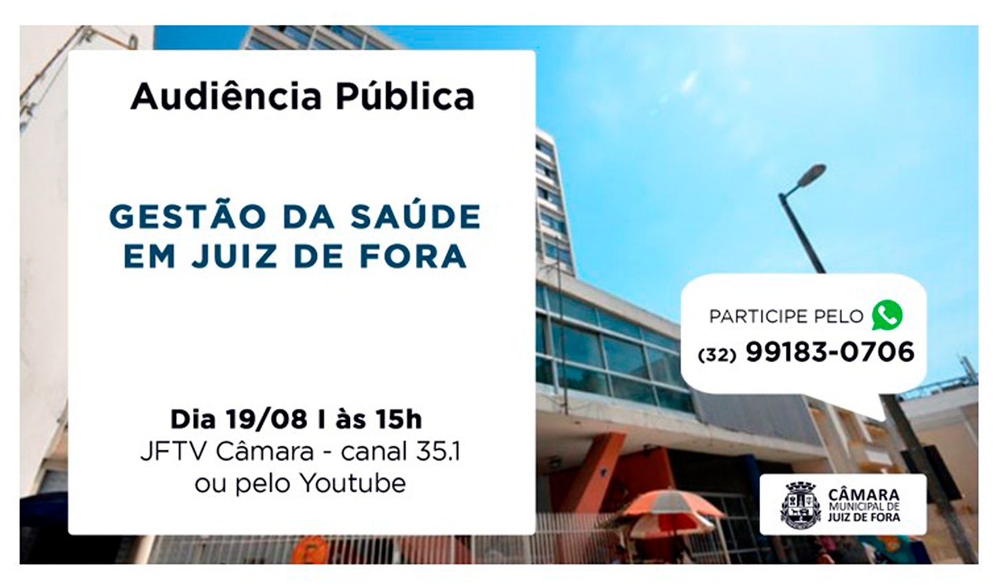 Câmara terá ampla discussão sobre a saúde em Audiência Pública (18/08/2021 00:00:00)