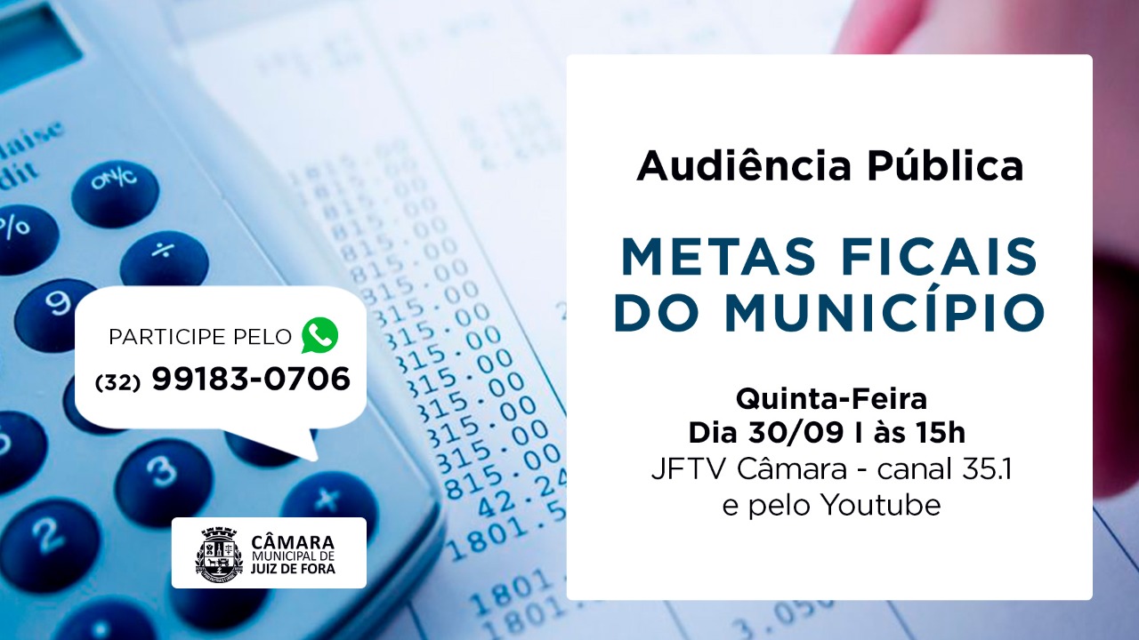 Audiência Pública sobre metas fiscais estabelecidas na Lei de Diretrizes Orçamentárias é adiada (22/09/2021 00:00:00)
