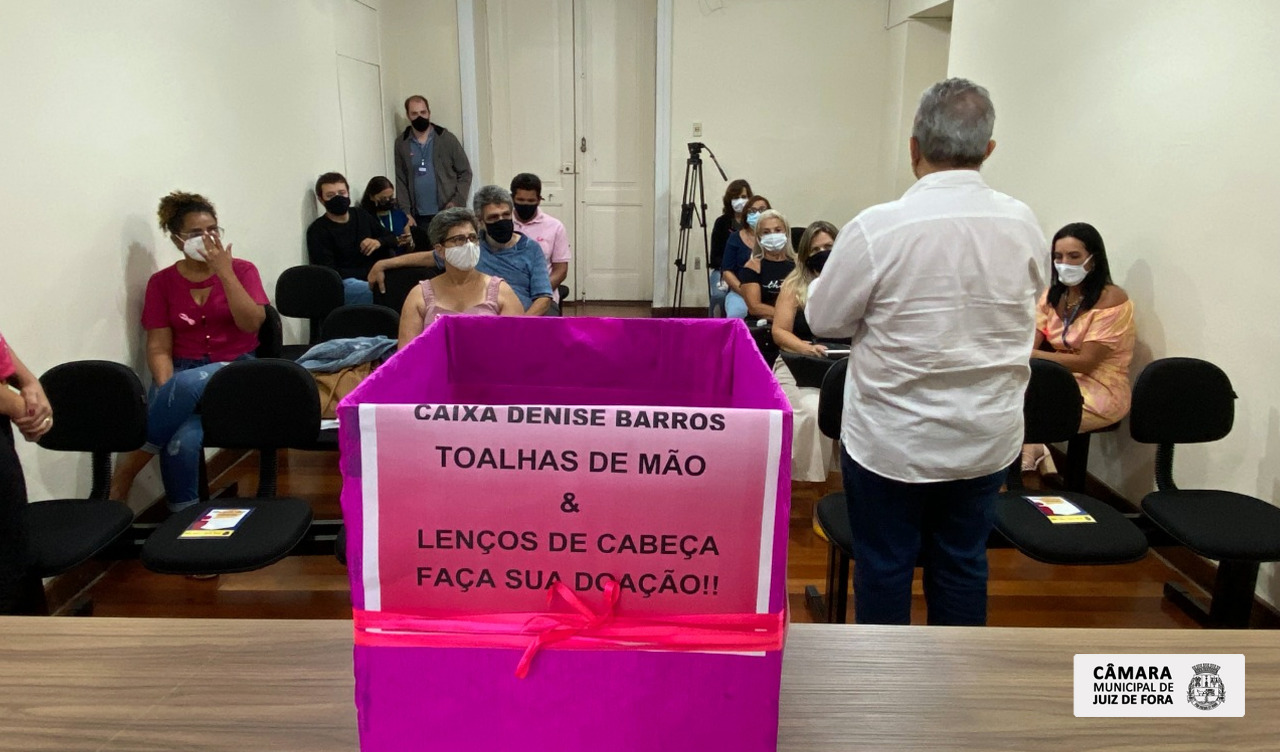 Outubro Rosa - Câmara Municipal lança campanha Caixa Denise Barros (18/10/2021 00:00:00)