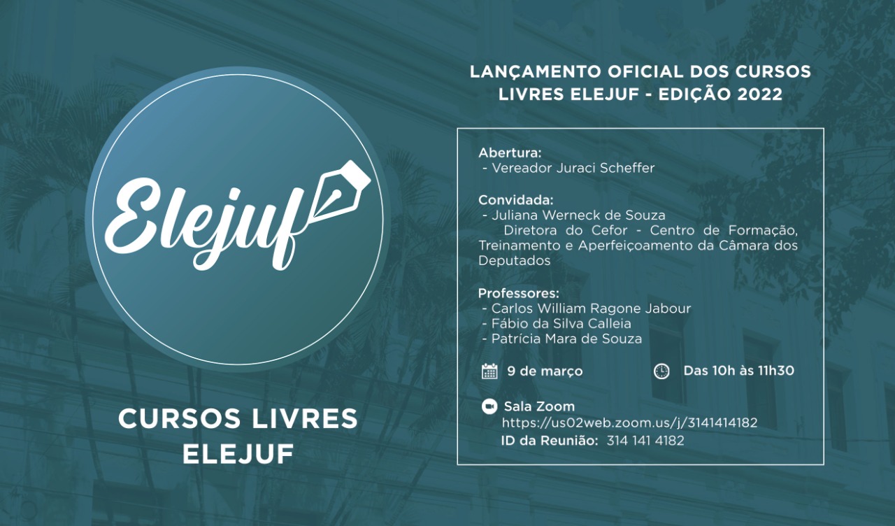 Elejuf prorroga inscrições para capacitação (03/03/2022 00:00:00)