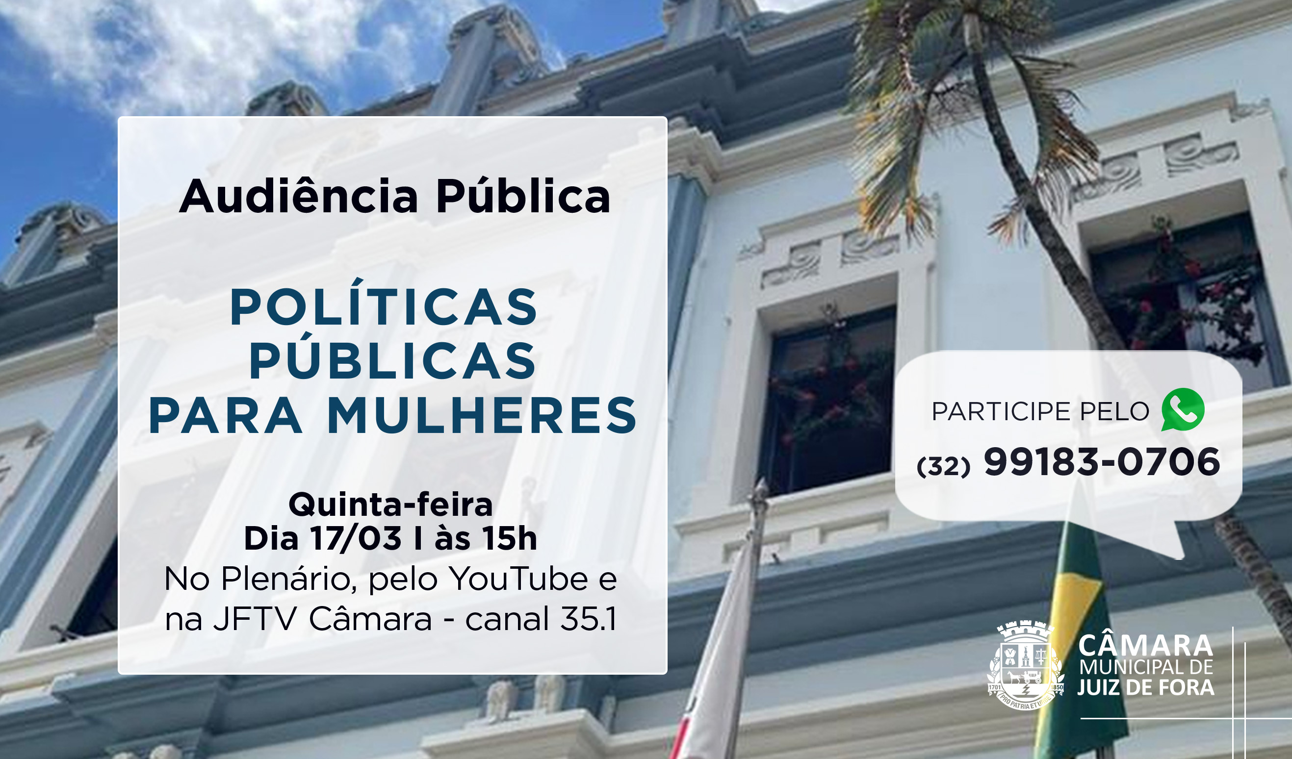 Políticas públicas para mulheres é pauta de Audiência (16/03/2022 00:00:00)