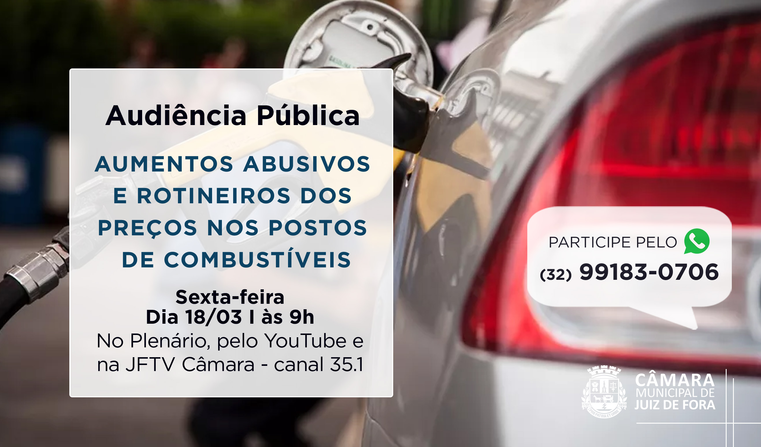 Câmara debaterá nova alta dos combustíveis em Audiência Pública (17/03/2022 00:00:00)