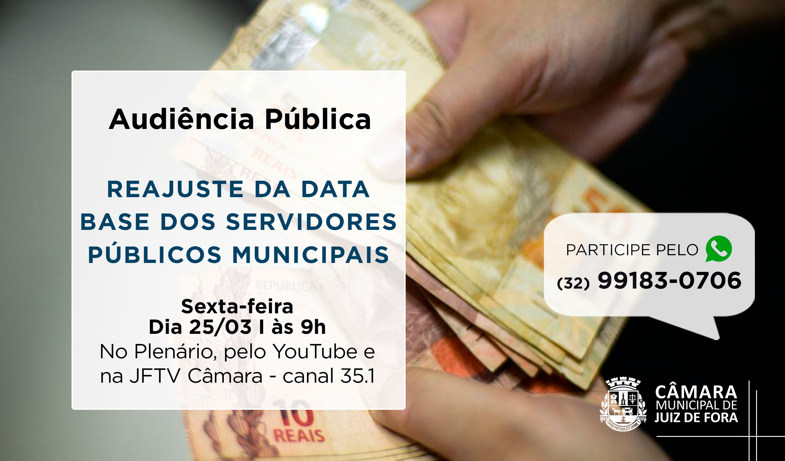 Audiência Pública discutirá reajuste dos servidores municipais  (24/03/2022 00:00:00)