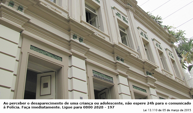 Desaparecidos: Câmara divulga mensagem exigida por Lei Municipal (10/03/2015 00:00:00)