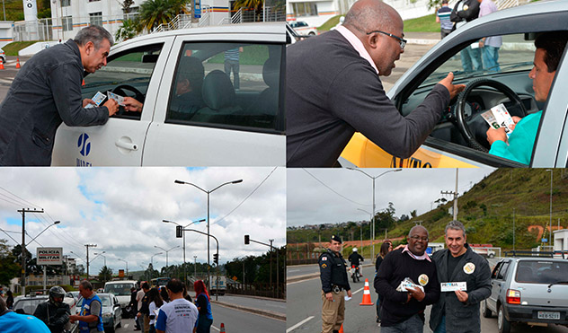 Semana de Enfrentamento ao Abuso Sexual: 2ª Blitz é realizada em frente ao 27º BPM (21/05/2015 00:00:00)