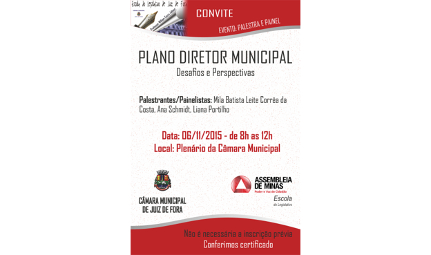 Plano Diretor Municipal será debatido na Câmara (05/11/2015 00:00:00)