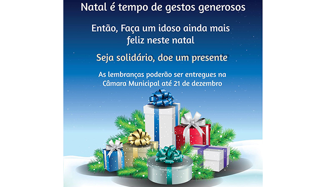 Comissão do idoso define datas para entregas de presentes aos idosos; Doação continua (14/12/2015 00:00:00)