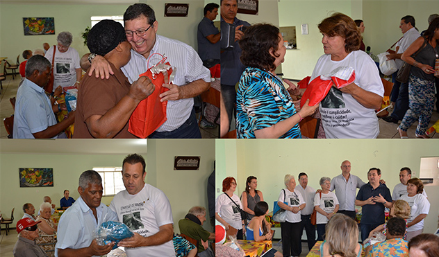 Idosos ganham presentes arrecadados por Comissão da Câmara (22/12/2015 00:00:00)