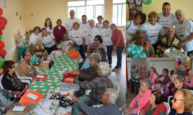 Idosos recebem presentes de campanha de Natal da Câmara (15/12/2016 00:00:00)
