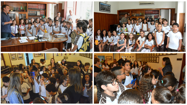 Sessenta crianças do Colégio do Carmo participam do projeto Conheça a Câmara (28/03/2017 00:00:00)