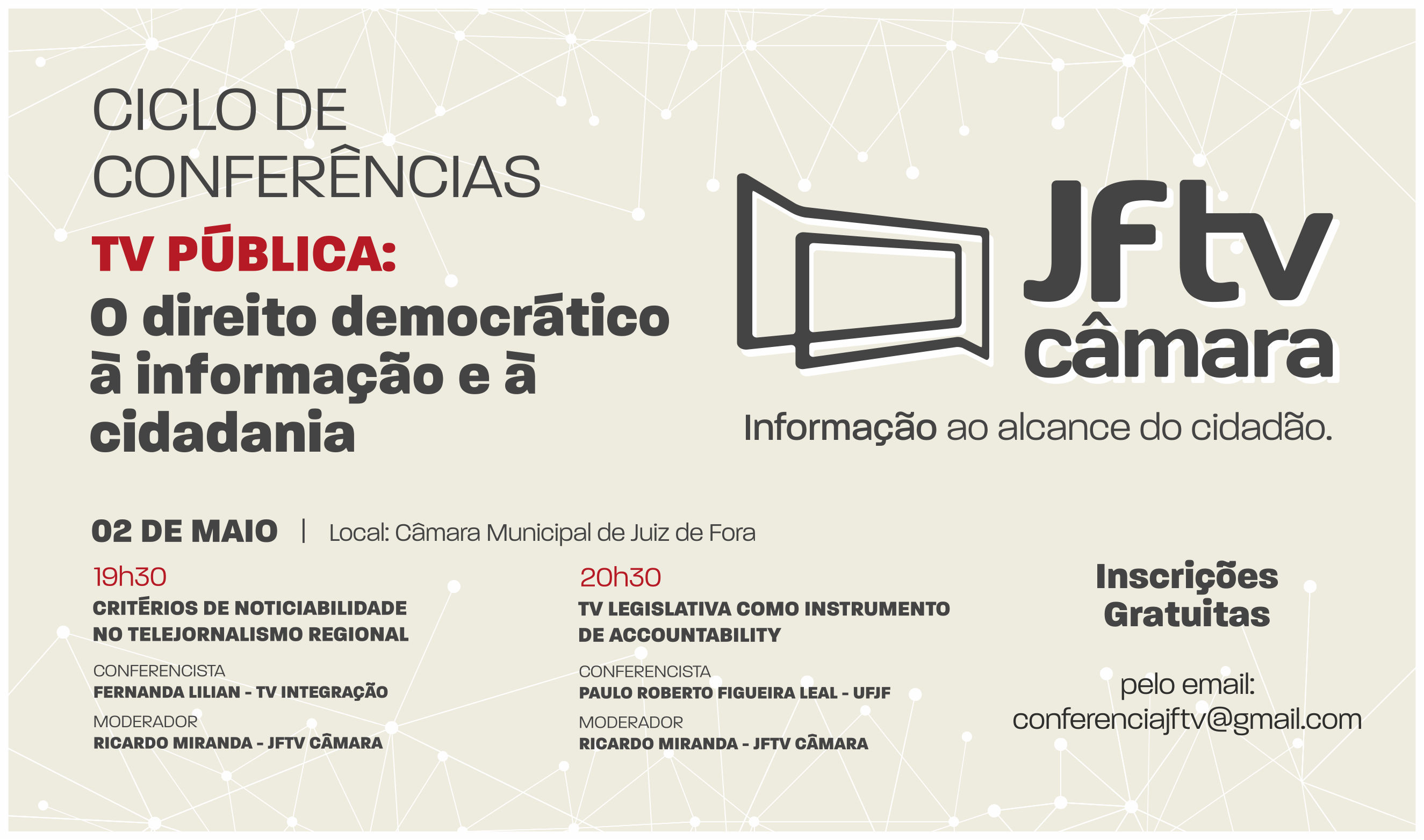 JF TV: Câmara dá continuidade ao Ciclo de Conferências sobre TV Pública (28/04/2017 00:00:00)