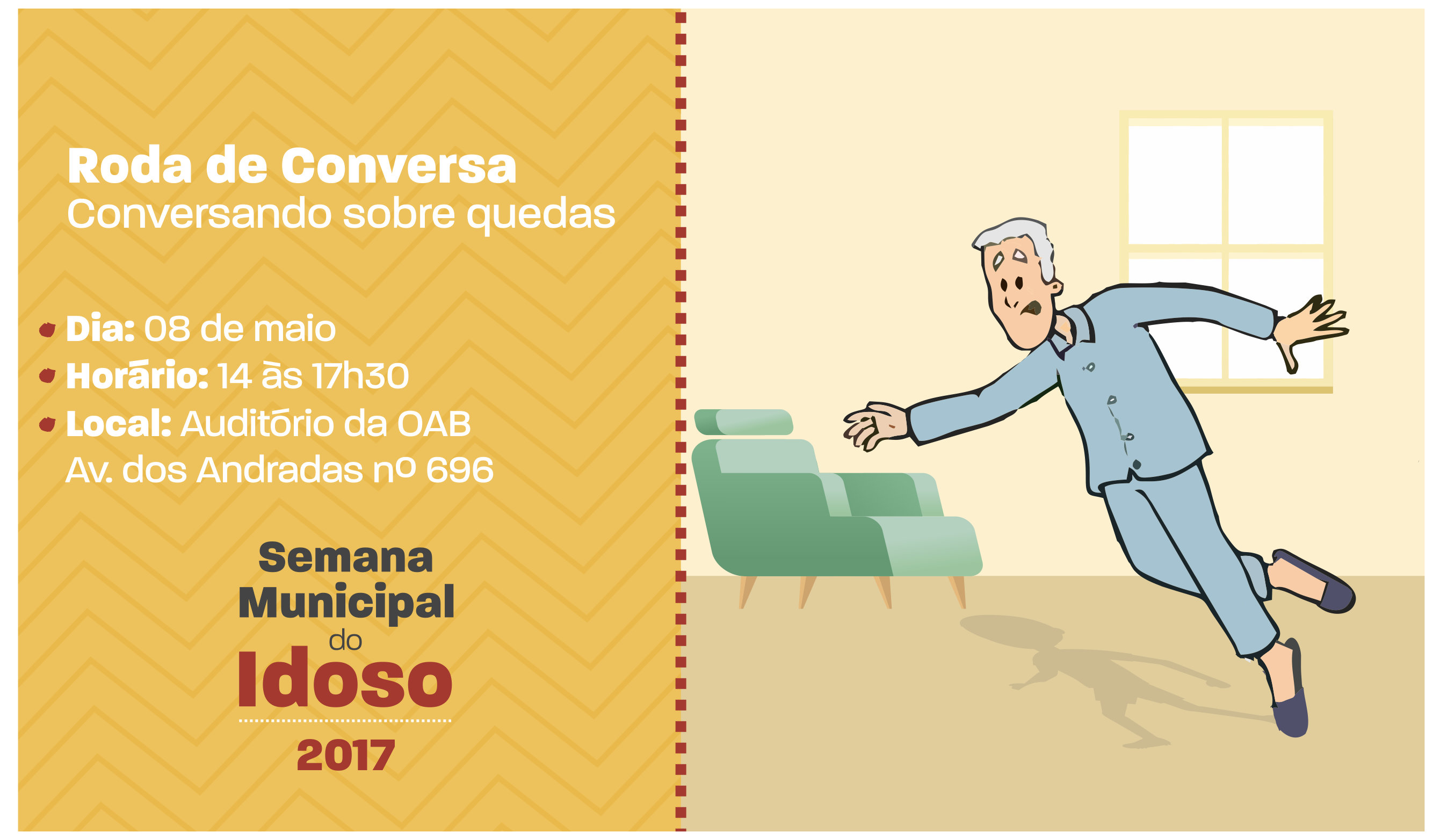 Semana do Idoso: Roda de conversa trata a prevenção de quedas na terceira idade (04/05/2017 00:00:00)