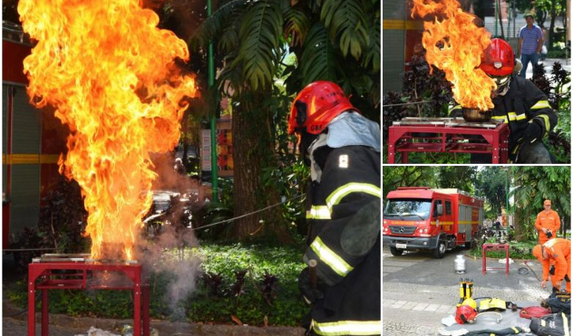 Simulação do Corpo de Bombeiros marca o Dia de Prevenção de Acidentes com Queimaduras (06/06/2017 00:00:00)