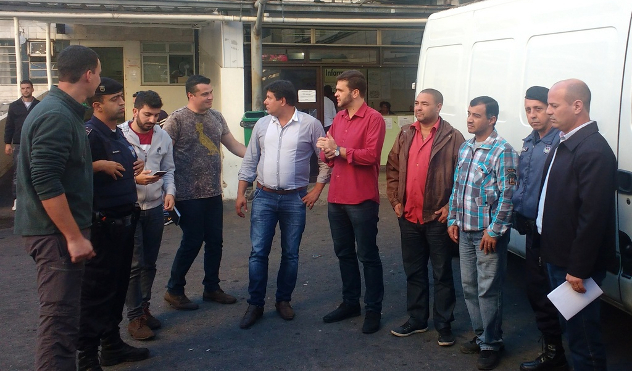 Comissões de Segurança e Saúde da Câmara Municipal fazem visita ao HPS (21/07/2017 00:00:00)