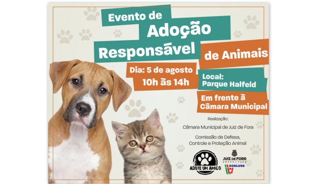 Câmara na Praça: Comissão de Proteção  Animal promove evento de adoção (02/08/2017 00:00:00)