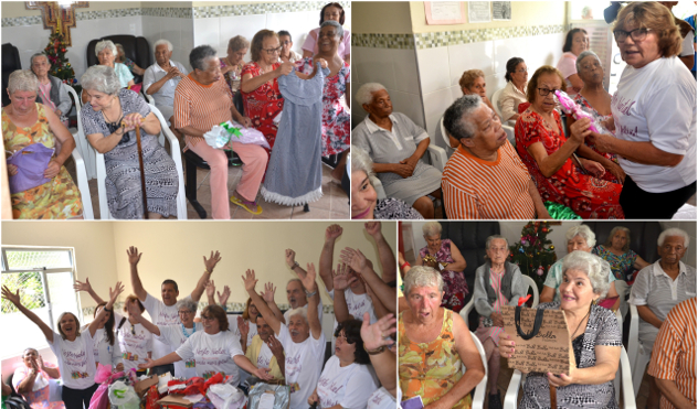 Entrega dos presentes da campanha Neste Natal faça um idoso mais feliz teve início nesta manhã (19/12/2017 00:00:00)