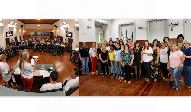 Mulheres ocupam cadeiras dos vereadores para  roda de conversa sobre empoderamento feminino (08/03/2018 00:00:00)