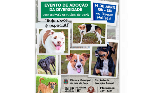 Comissão de Proteção Animal promove o “Evento de Adoção da Diversidade” com animais especiais (13/04/2018 00:00:00)