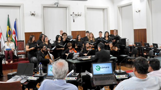 Camerata San Andrés se apresenta na Câmara Municipal (25/09/2018 00:00:00)