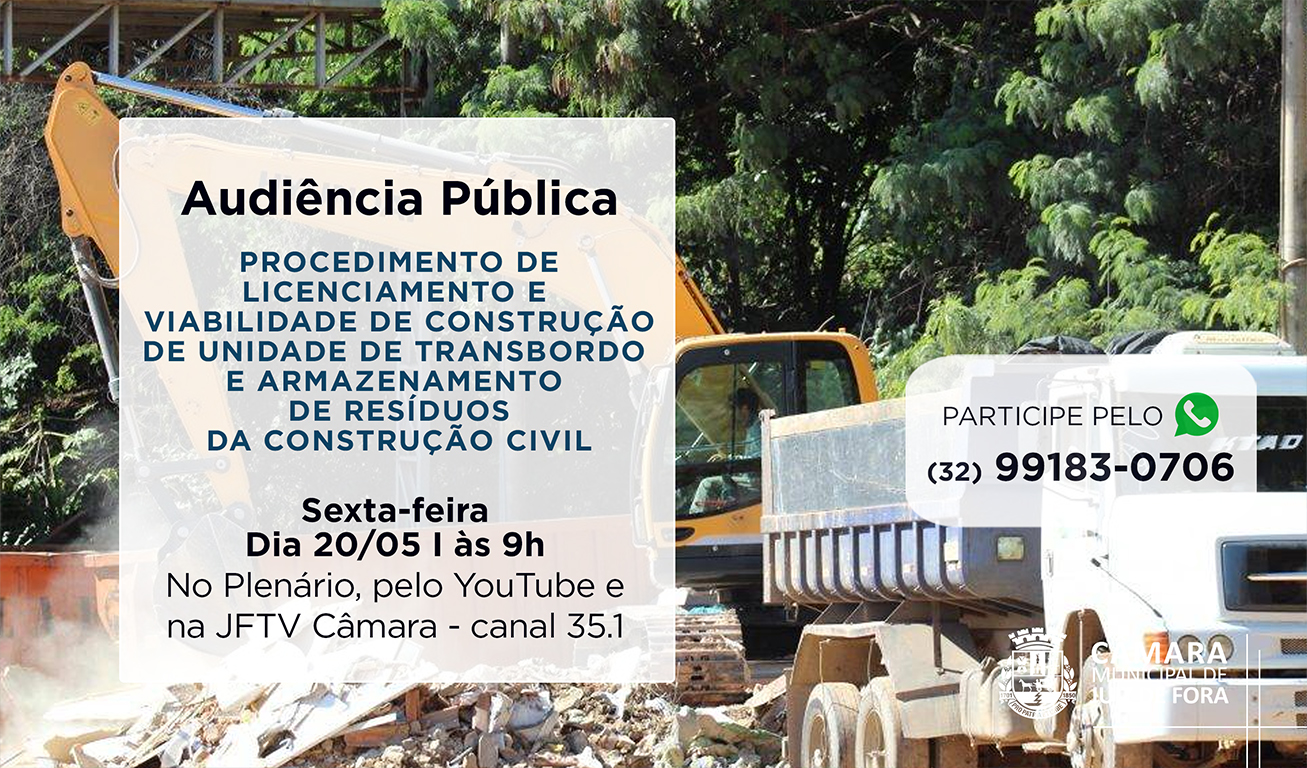 Audiência debate instalação de empresa de resíduos da construção civil (19/05/2022 00:00:00)