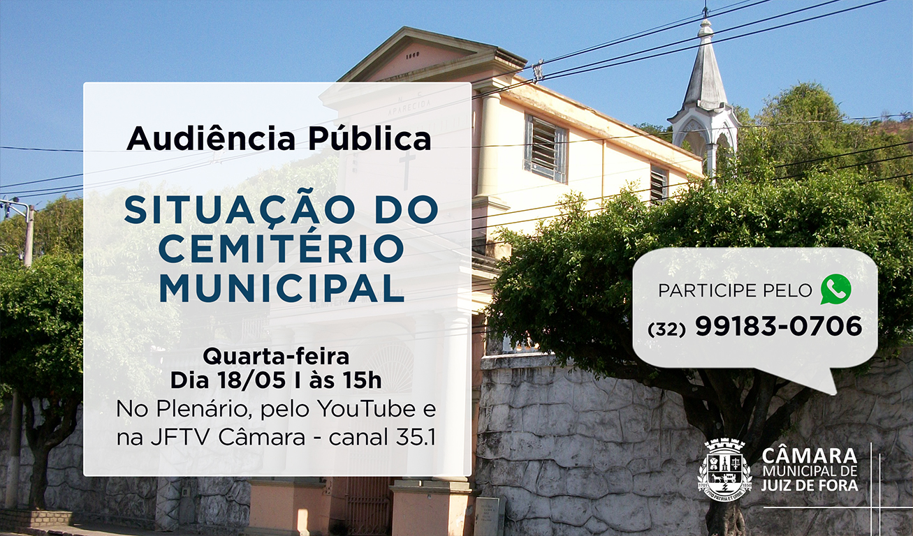 Audiência abordará situação do Cemitério Municipal (17/05/2022 00:00:00)