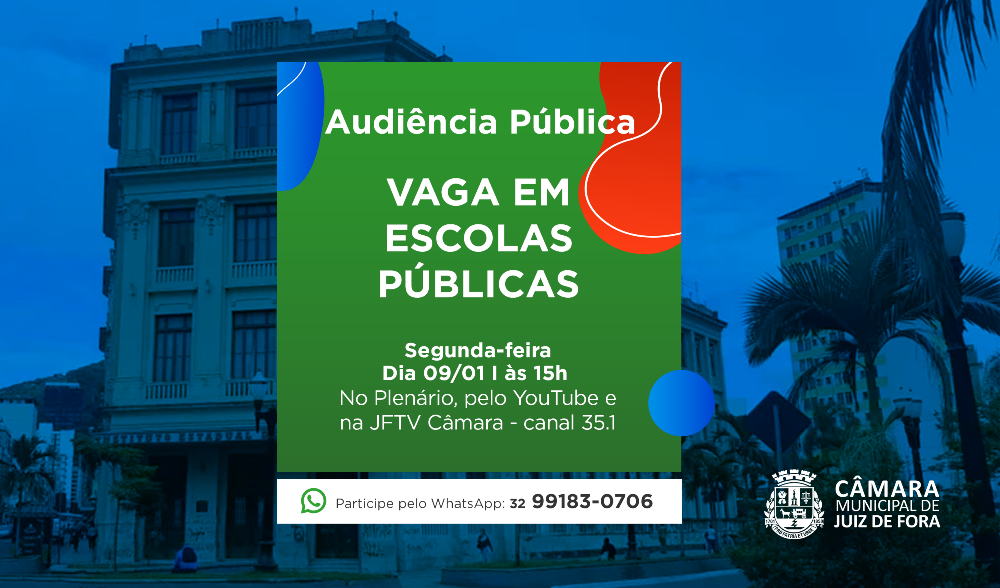 Audiência Pública debate matrícula unificada para Rede Pública de Ensino (06/01/2023 00:00:00)