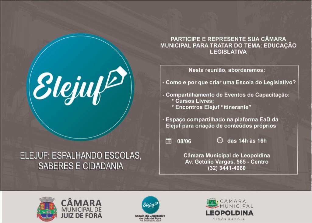 Elejuf implementa programa de incentivo a Escolas do Legislativo (07/06/2022 00:00:00)