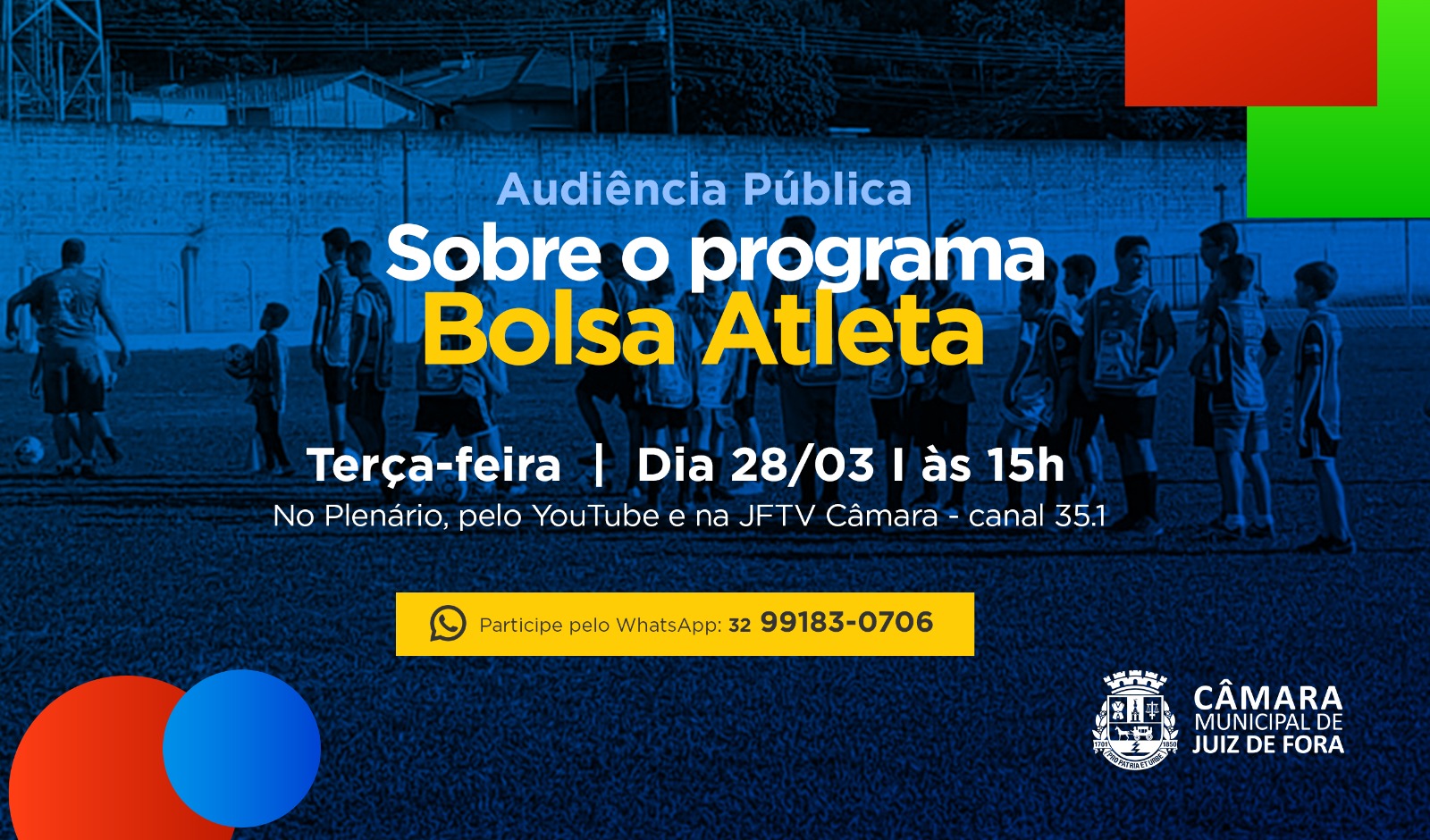 Câmara discutirá trâmites do Bolsa Atleta em Audiência Pública (28/03/2023 00:00:00)