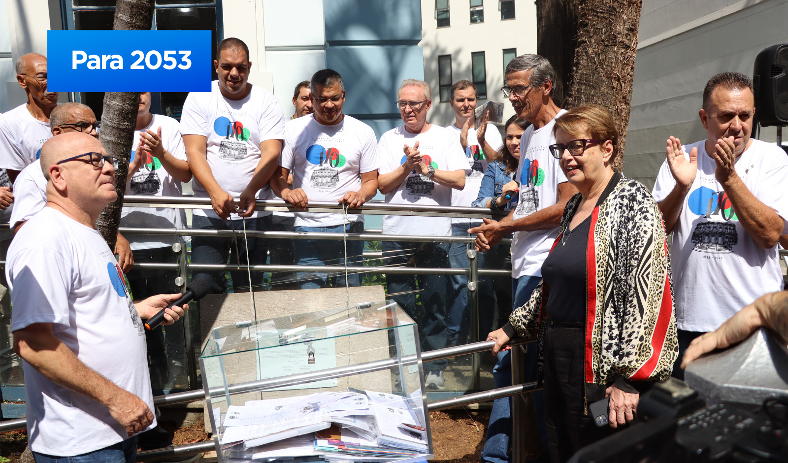 Câmara 170 anos - Vereadores instalam Cápsula do Tempo com desejos para o futuro (28/04/2023 00:00:00)