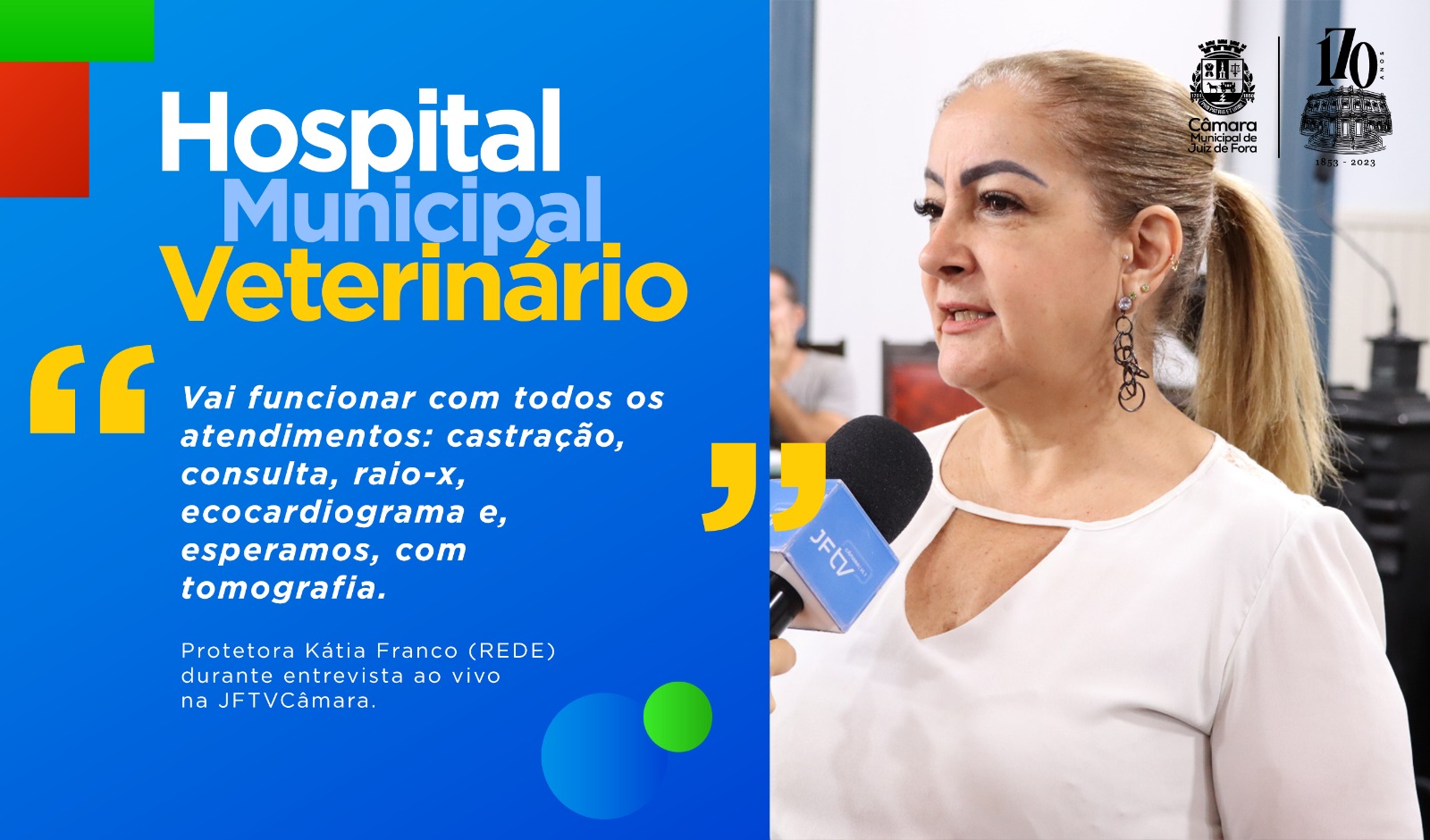 Ao Vivo - Protetora Kátia Franco reforça a criação do Hospital Municipal Veterinário (26/06/2023 00:00:00)