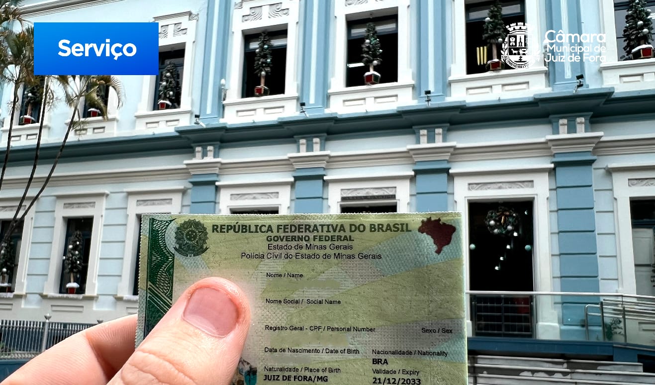 Câmara informa: Agendamento para nova carteira de identidade serão feitos no site gov.br (06/06/2024 00:00:00)
