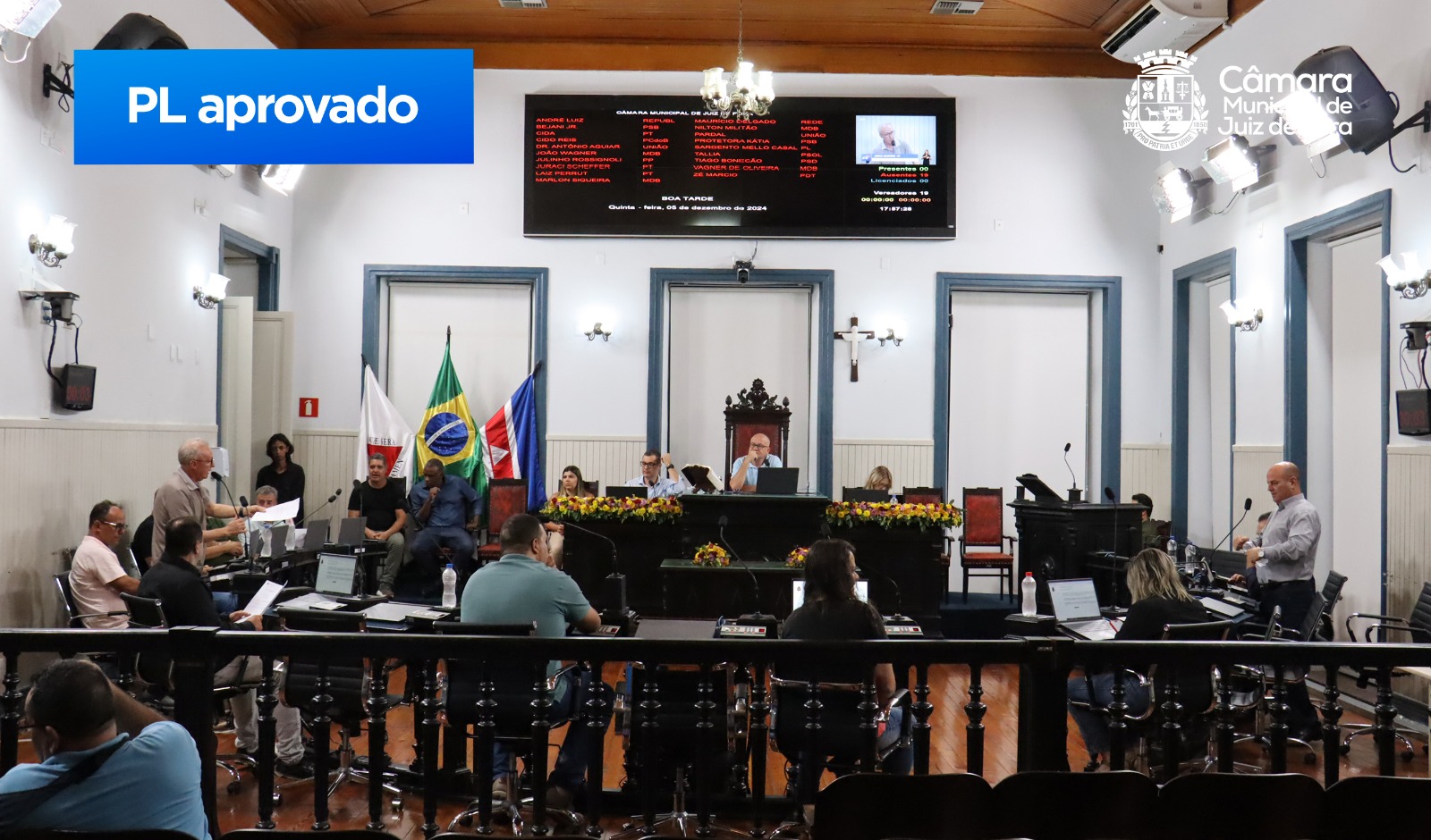 Vereadores aprovam a LOA 2025 e garantem mais de R$47,7 milhões em investimentos para JF (13/12/2024 00:00:00)